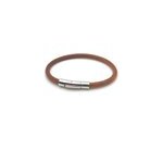 Bracelet cuir homme marron clair Bracelet cuir homme marron clair