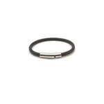 Bracelet cuir homme marron fonc�