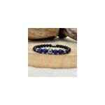Bracelet d�fense en oeil de tigre bleu