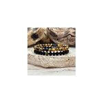 Bracelet distance en oeil de tigre 6mm