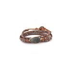Bracelet force et paix en labradorite
