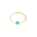 Bracelet hexalia en pierres turquoise