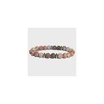 Bracelet homme en unakite et netstone