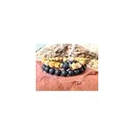 Bracelet en jaspe et pierre de lave