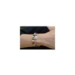 Bracelet - jonc bois howlite samia