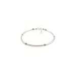 Bracelet louxor cristal et argent
