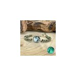 Bracelet lune en turquoise africaine