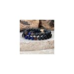 Bracelet magma couple en lapis lazuli Bracelet magma couple en lapis lazuli