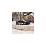 Bracelet magma couple en oeil de tigre