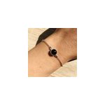 Bracelet margaux onyx argent