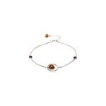 Bracelet moderne argent ambre
