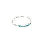 Bracelet nevada perles argent turquoise