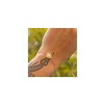 Bracelet or feuilles de laurier epis