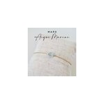 Bracelet or gold filled et aigue - marine