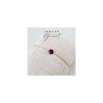 Bracelet or gold filled et grenat