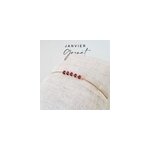 Bracelet or gold filled et grenat