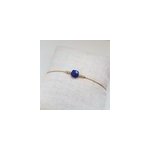 Bracelet or gold filled et lapis lazuli