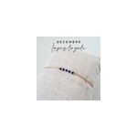Bracelet or gold filled et lapis lazuli