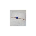 Bracelet or gold filled et lapis lazuli