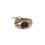 Bracelet patience jaspe et amazonite
