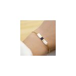 Bracelet de perles japonaises bleu foncé Bracelet de perles japonaises bleu foncé
