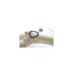 Bracelet perles onyx & paix