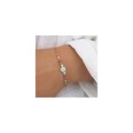 Bracelet pierres naturelles jade bleu