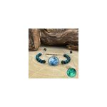 Bracelet pleine lune en oeil de tigre Bracelet pleine lune en oeil de tigre