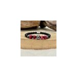 Bracelet protection oeil de tigre rose
