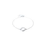 Bracelet quartz rose, argent