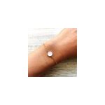 Bracelet quartz rose plaqué or bilie Bracelet quartz rose plaqué or bilie