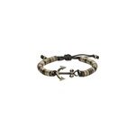 Bracelet souple ancre en acier