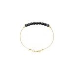 Bracelet spinelle noir & or (xs)