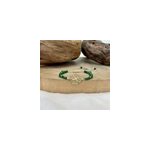 Bracelet tr�fle en avanturine