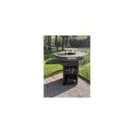 Brasero �100cm sur meuble noir