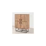 Bresov - buffet industriel en bois et métal - 4 portes - 8 rangements Bresov - buffet industriel en bois et métal - 4 portes - 8 rangements