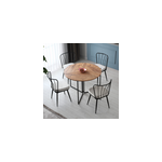Bronie - table de salle  manger pliable couleur chne