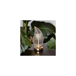 Br�leur en m�tal et verre palme