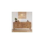 Buffet 3 portes et 3 tiroirs en cannage - tiki