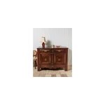 Buffet ancien en bois et laiton n�654