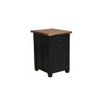 Buffet bas 1 porte 1 tiroir bois noir - Buffet bas 1 porte 1 tiroir bois noir -