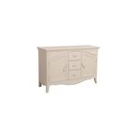 Buffet bas 2 portes bois blanc - lub�ron