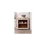 Buffet en bois patin� bleu gris n�730