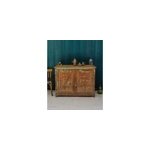 Buffet en bois patin� vert d'eau n�1484