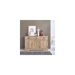 Buffet bois de teck 3 portes 3 tiroirs