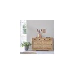 Buffet bois de teck 4 tiroirs 2 portes
