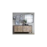 Buffet enfilade en manguier blanchi Buffet enfilade en manguier blanchi