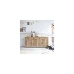 Buffet teck recycl� 4 portes 4 tiroirs