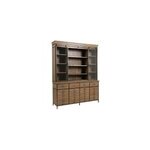 Buffet vitr bois marron - manufacture