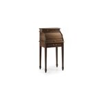 Bureau 5 tiroirs bronze bois marron -